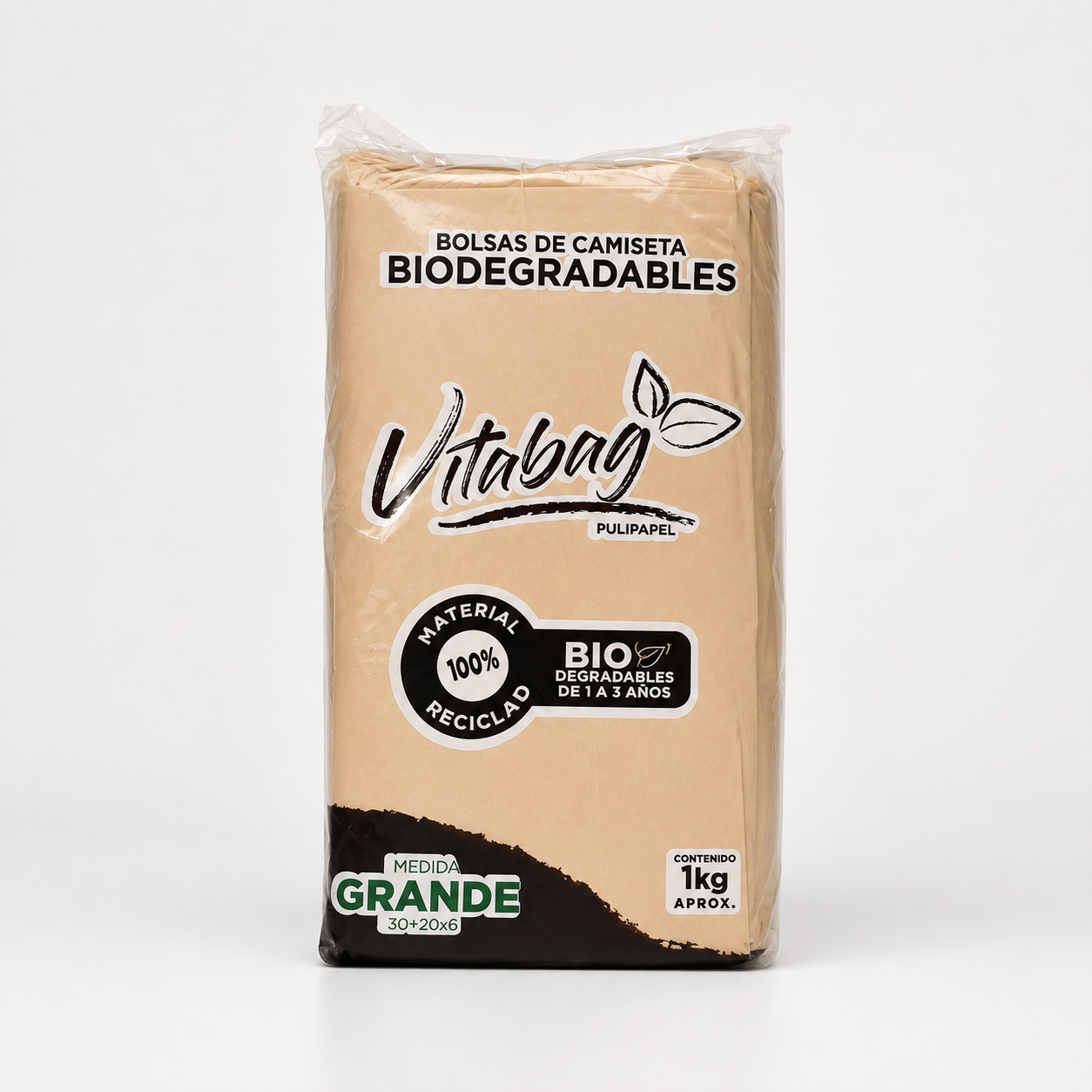 Bolsa Camiseta Biodegradable Grande Vitabag | 1 kg