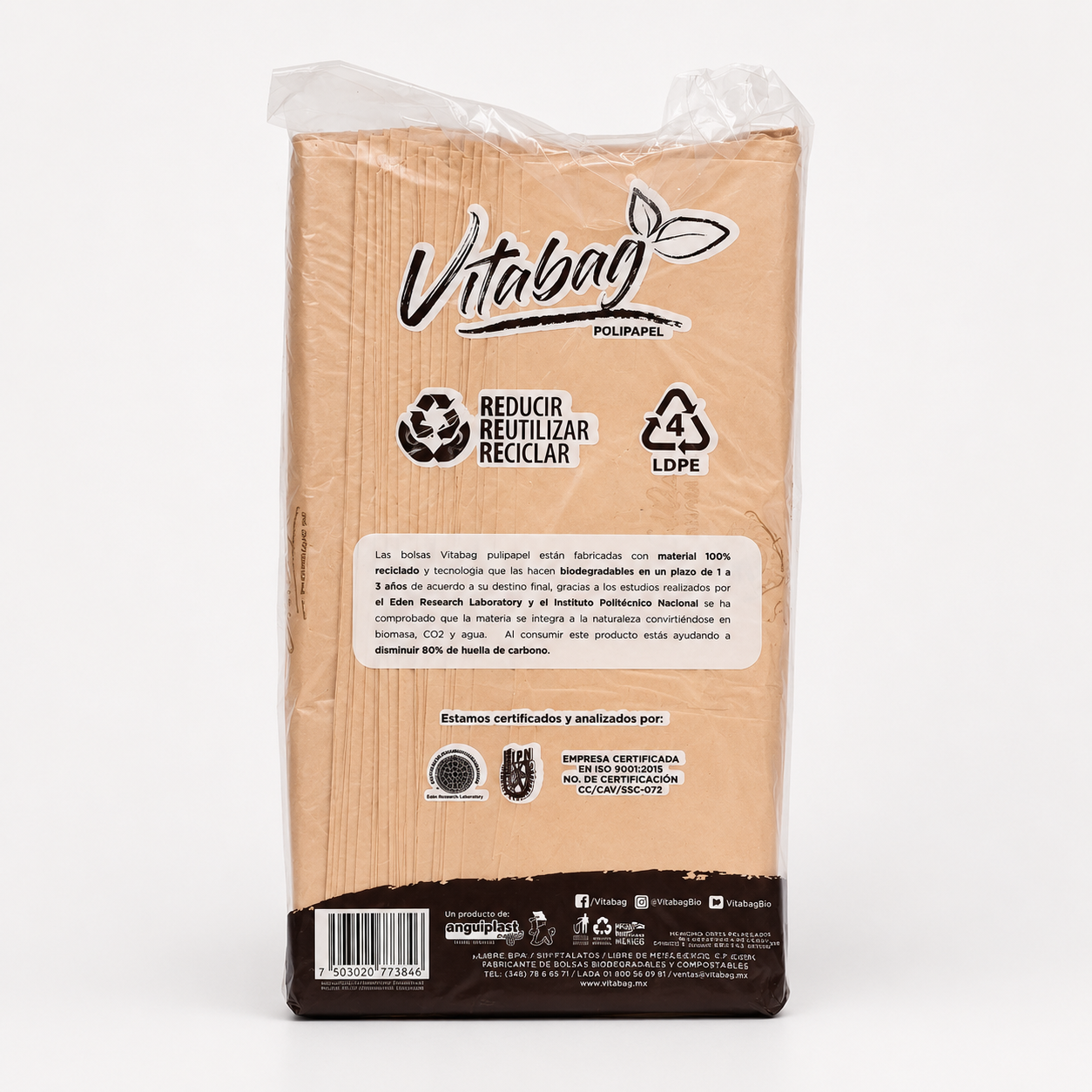 Bolsa Camiseta Biodegradable Grande Vitabag | 1 kg