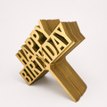 Topper Cake Personalizado de MDF 15 × 15 cm | Logotipo, Nombre o Diseño Exclusivo | Pedido Mínimo 100 Piezas