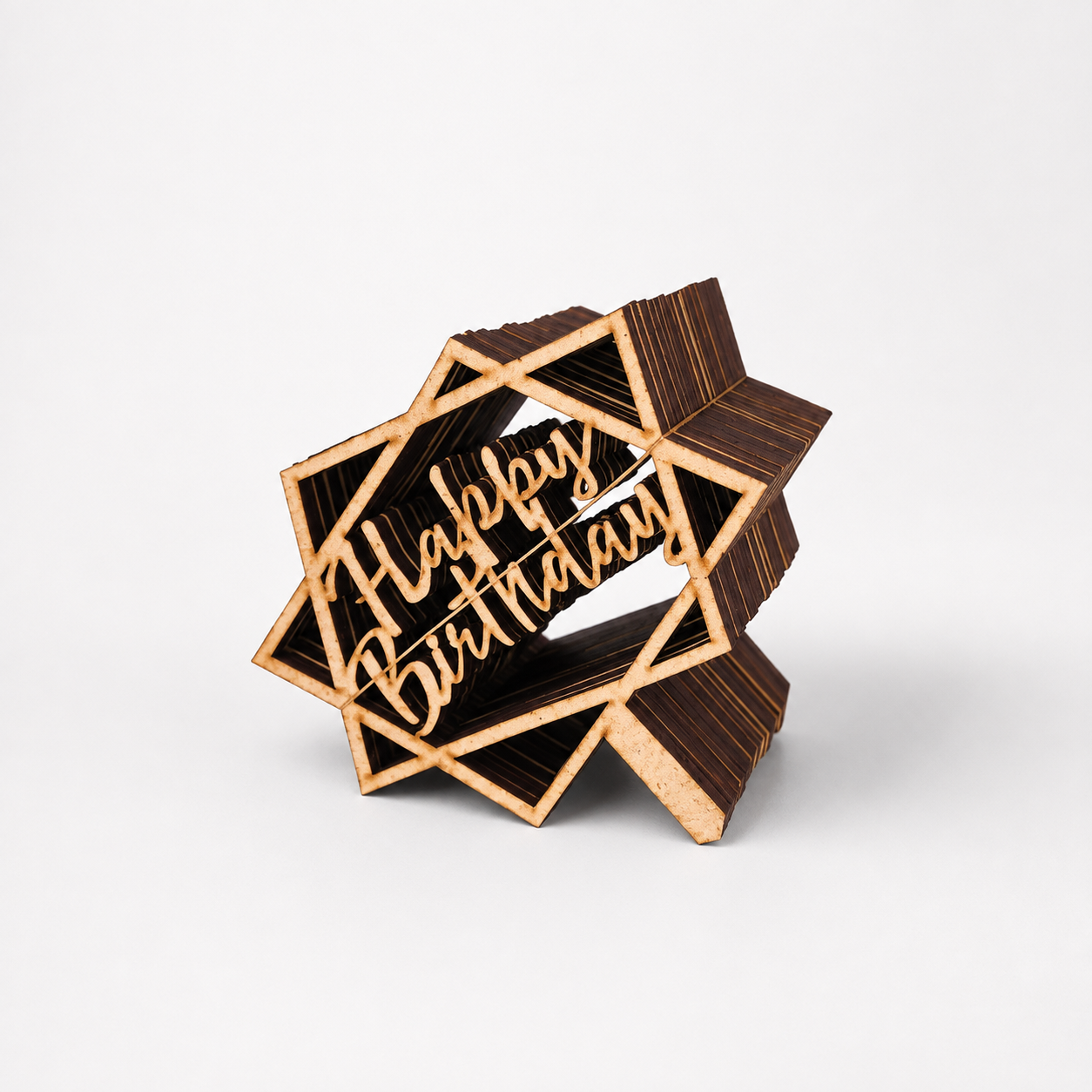 Topper Cake para Pastel, MDF 15 × 15 cm | Paquete con 25 Piezas