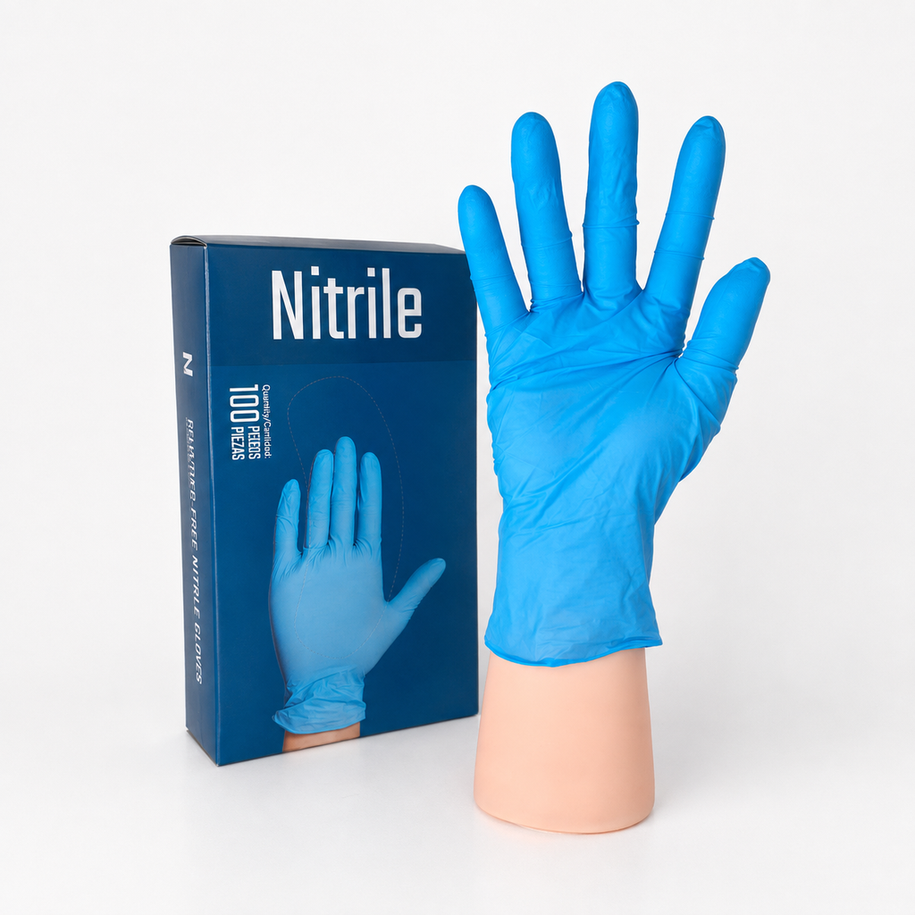 Guante de Nitrilo Azul 5 g