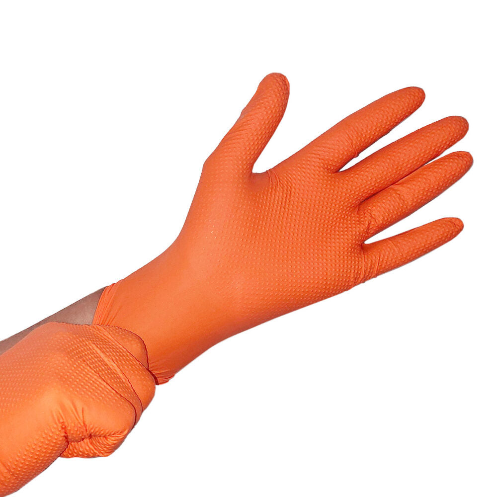 Guante de Nitrilo Naranja 8 g